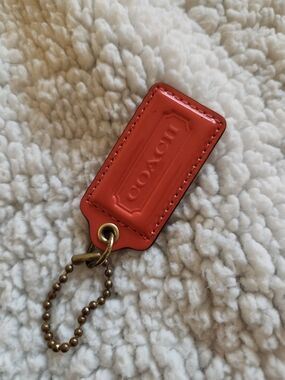 Coach Orange Large Hang Tag